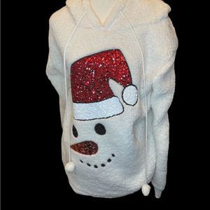 Miss  Chevious Pullover Hoodie Size 1X Snowmanw Christmas☃️
